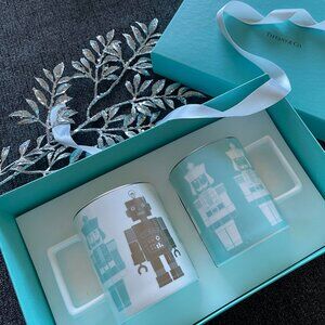 Tiffany & CO NUTCRACKER ROBOT MUG CUP SPECIAL EDITION SET OF TWO New in Box